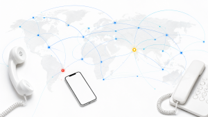 Routekaart tussen smartphones en vaste telefoons in verschillende landen
